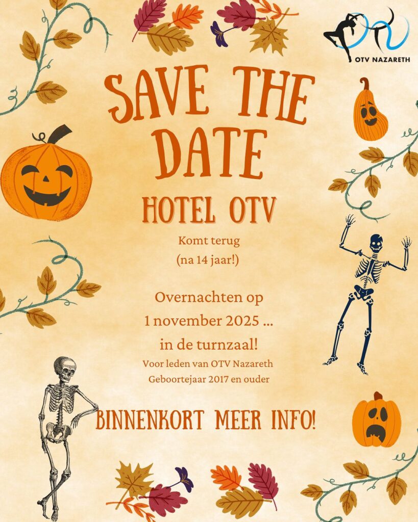 affiche voor hotel OTV op 31 oktober 2025